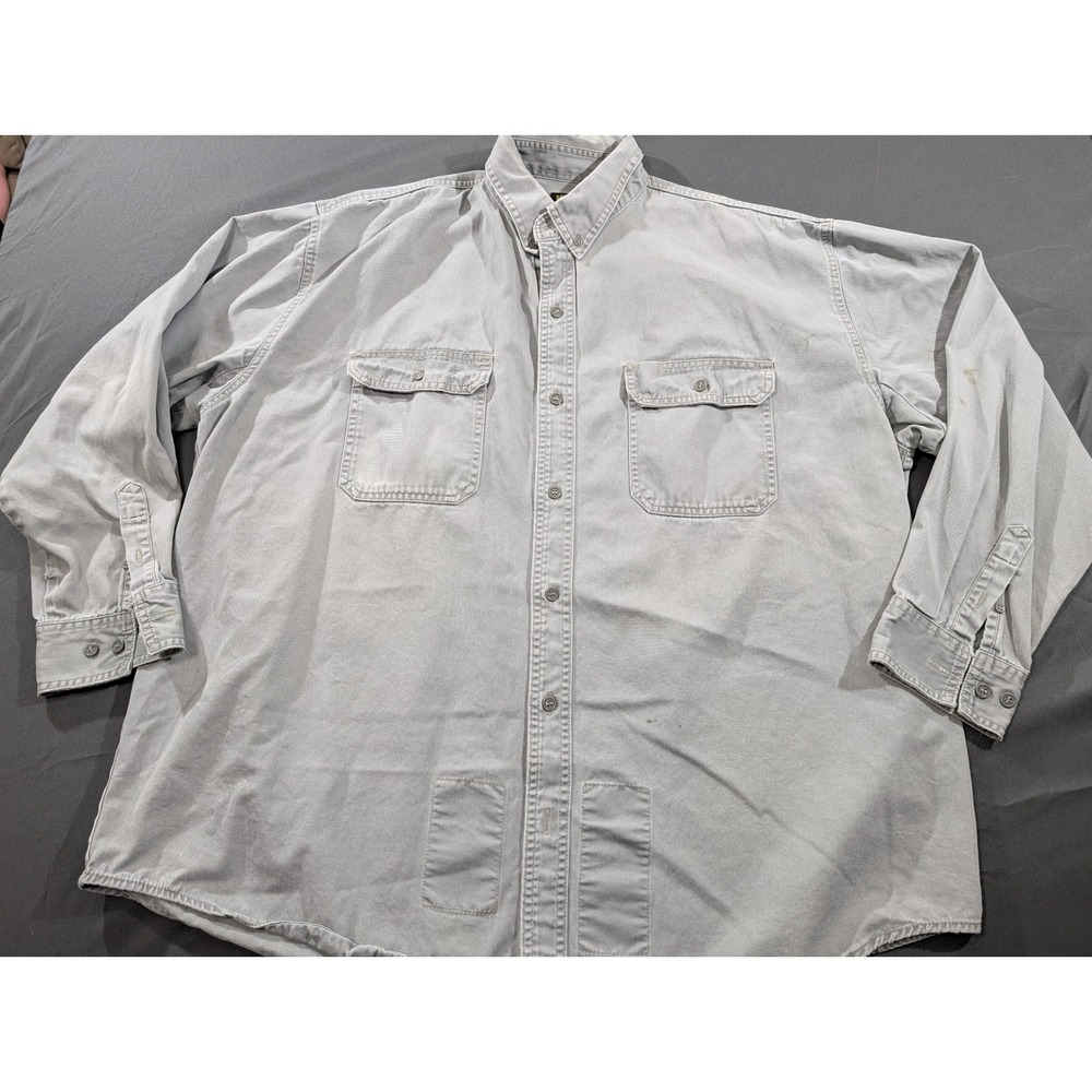 Black Stallion FR Flame Resistant Work Shirt Gray 3XL WF2110-GY Button Down